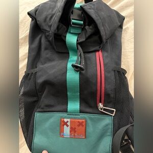 Paul Smith Black and Teal Backpack with Red Accent
